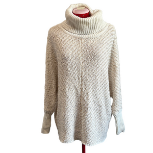 Moon & Madison Cream Cowl Neck Sweater